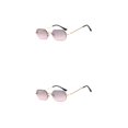 thumbnail image 3 of Maytalsory 1/2/3/5 Clear Field Of View With And Stylish Punk Style Rectangle Gold  gray pink 2PCS, 3 of 6