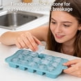 thumbnail image 5 of Ice Cube Tray, 3D Star Silicone 15 Cavity Nonstick Star Shaped, Silicone Ice Cube Tray, Ice Trays for Freezer, Ice Cube Tray with Lid, Protective Plastic Case, Ice Molds for JuIce 8.4×4.4 in,Blue, 5 of 6