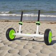 thumbnail image 5 of Tcbosik Sit-On-Top Kayak Cart with 10-Inch Solid PU Wheels, Ultra-Light Aluminum Plug-in Kayak Dolly for Sand & Gravel, Detachable Portable Kayak Trolley for Fishing Kayaks, Green, 5 of 9