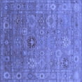 thumbnail image 1 of Ahgly Company Machine Washable Indoor Square Oriental Blue Industrial Area Rugs, 6' Square, 1 of 4