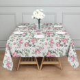 thumbnail image 3 of Pioneer Flower Floral Print Pattern Square Tablecloth,Waterproof Square Table Cover,Wipeable Spillproof Washable Table Cover for Home Kitchen Party Decor 42"X42"(107x107cm), 3 of 6