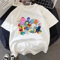 thumbnail image 3 of Camiseta de manga corta de dibujos animados para niño y niña, camisetas suaves para bebé, ropa Kawaii de verano, 2 uds., 3 of 5