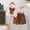 Khaki, variant on Amidoa Girls Summer Outfit Sets 2 Piece T-Shirt Short Sleeve and Casual Pants Set Kids Clothing Sets Green Size 6