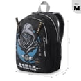 thumbnail image 3 of TOTTO Mochila Escolar Mediana para Niño con Bolsillo para Botella | 18 L - HANZO M negro M, 3 of 6