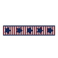 thumbnail image 2 of 4Th of July Table Runner, Polyester Red White Blue Star Stripe Print with Waterproof design, Dining Table Cover Waterproof for Table decorations for Dining Room, indoor Outdoor, 2 of 3