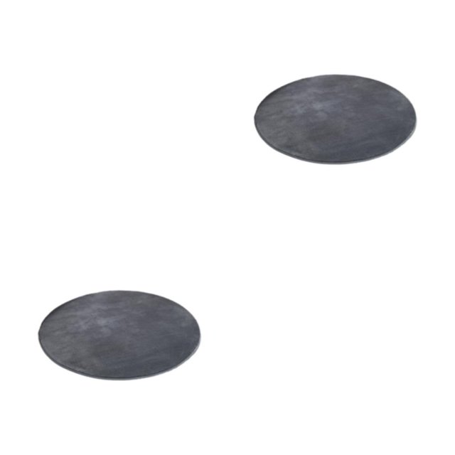 Bewildely Alfombra de poliéster artesanal exquisita para alfombras redondas modernas y elegantes para sala de estar y dormitorio Gris profundo 2Conjunto