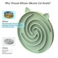 thumbnail image 2 of Bowl antiahogo para gatos Bifeaw de silicona antideslizante y fácil de limpiar, 2 of 7