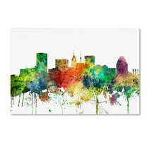 Trademark Fine Art 'Baltimore Maryland Skyline SP' Canvas Art by Marlene Watson