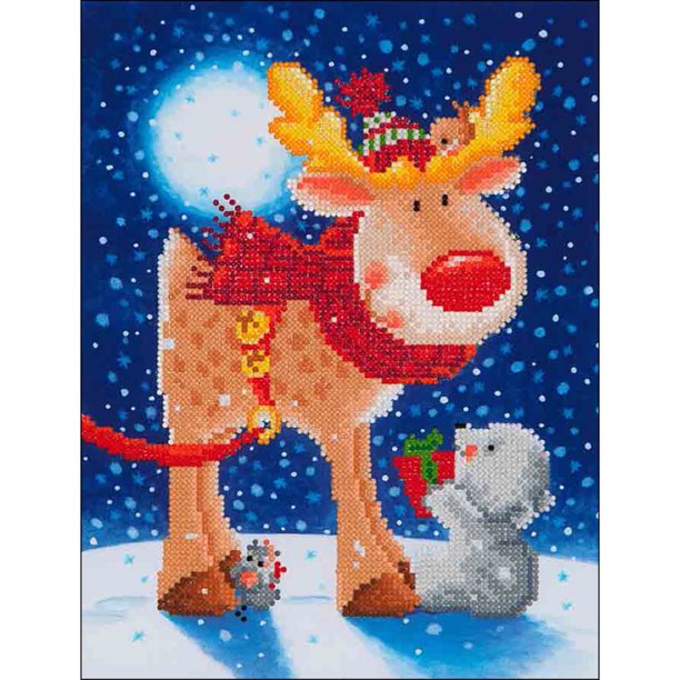 Diamond Dotz Diamond Embroidery Facet Art Kit 13.75"X17"-Reindeer Gift