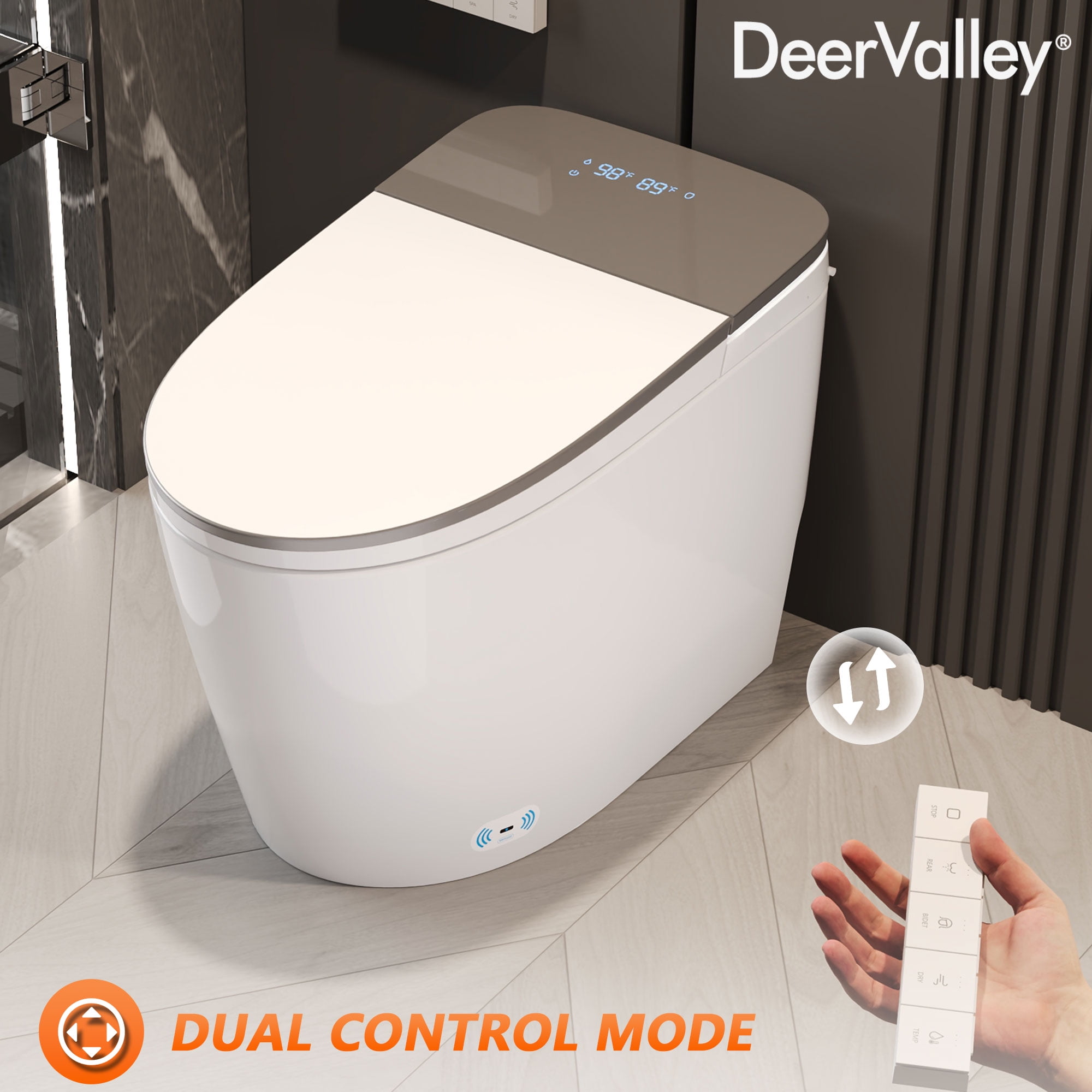 White - Wiha Screwdriver Hex in Toilet Elongated IR Bidet Tankless