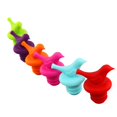 thumbnail image 1 of Tapón para botella de vino, tapón de silicona para vino, bonito, decorativo, colores surtidos, juego de 6 Feliz Sencillez, 1 of 3