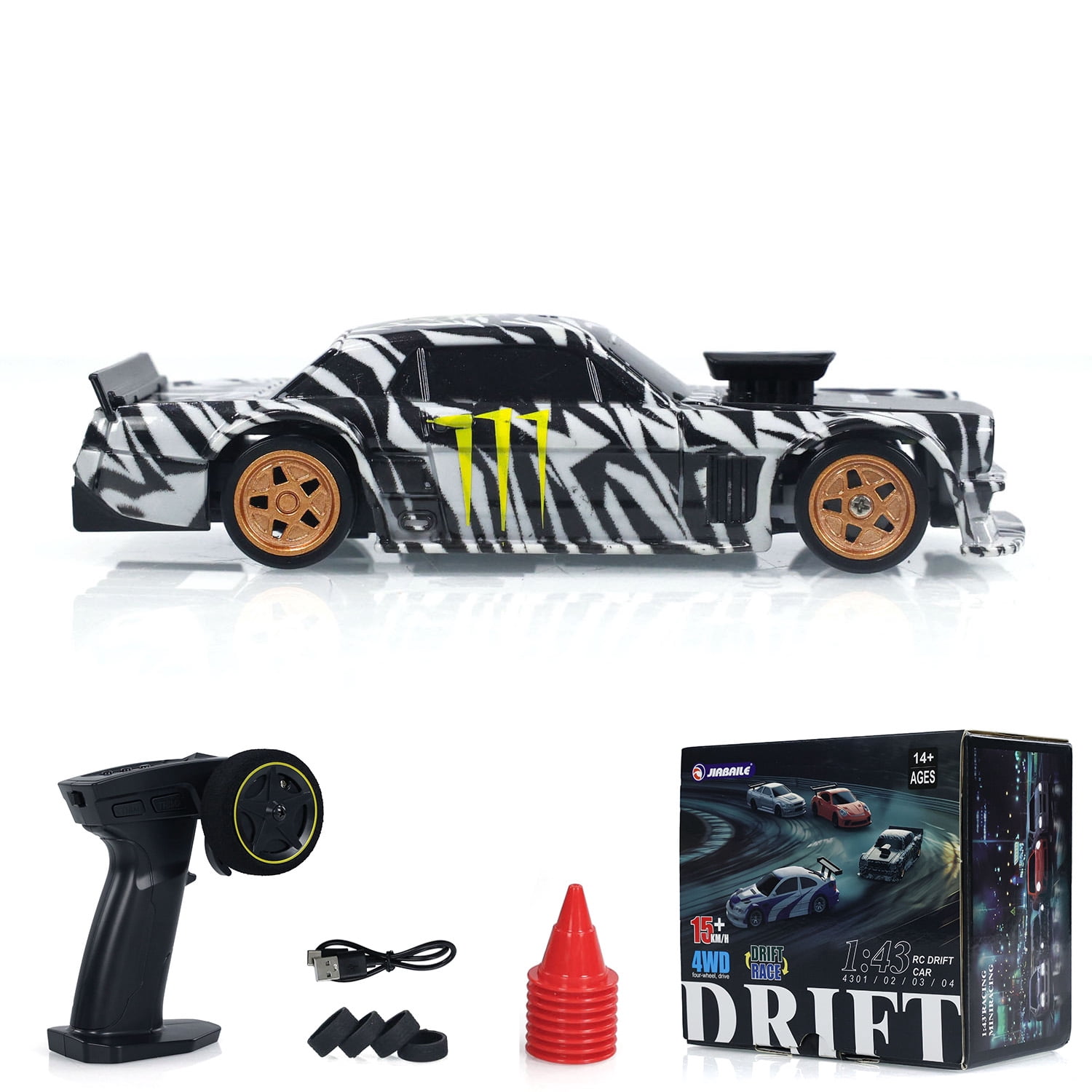 1/43 Radio Control Drift Car 4WD RC 2.4g Mini Race Car Toy High Speed Model