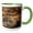 Green/White, variant on 3drose, Usa, Minnesota. Grey Fox in Log with Paw Around Kit, 11oz Mug