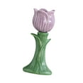 thumbnail image 4 of Candelabro con forma de flor para velas cónicas, decoración del hogar, soporte para velas de pilar, candelabros para aniversario, mesa de comedor, Púrpura, 4 of 8