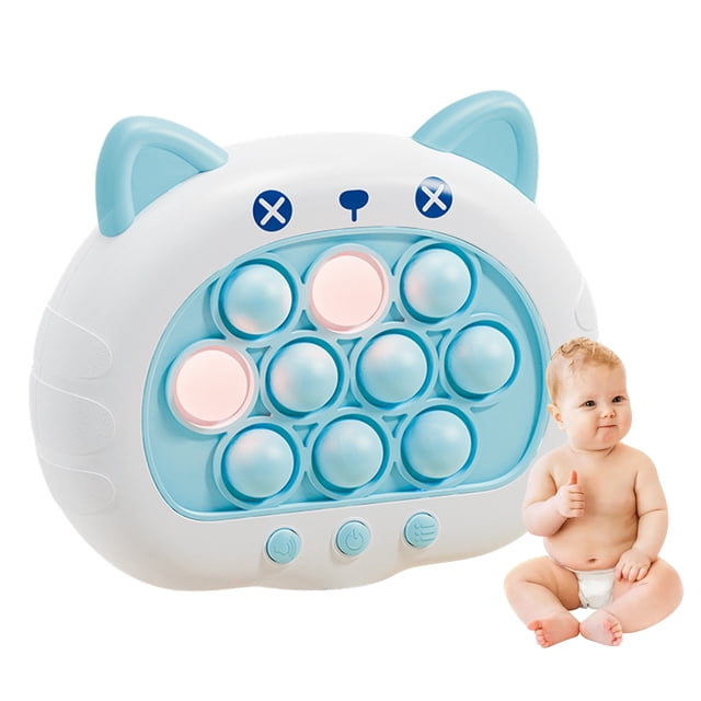 Rodent Exterminator Pioneer Click and Play Consola juegos Entrenamiento y avance Whac-A-Mole Consola juegos Artefacto descompresión (Azul)