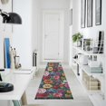 thumbnail image 4 of Yayeee Runner Rug for Bedroom 2'x6' Machine Washable Hallway Non Slip Mat, Vibrant Flowers Pattern, 4 of 8