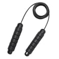 thumbnail image 3 of Cuerda de r Profesional con Peso de Alambre de Acero con Asas de Espuma, Rodamiento de Bolas, para Cardio, Entrenamientos de Fitness, Ejercicio D Negro Soledad Cordón de cuerda ajustable, 3 of 10