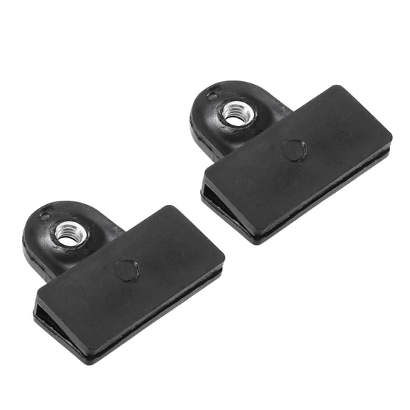 Unique Bargains 2 Pcs Window Door Glass Channel Retainer Clip 1.77"x1.65"x0.43" Universal for Car Truck Van Black