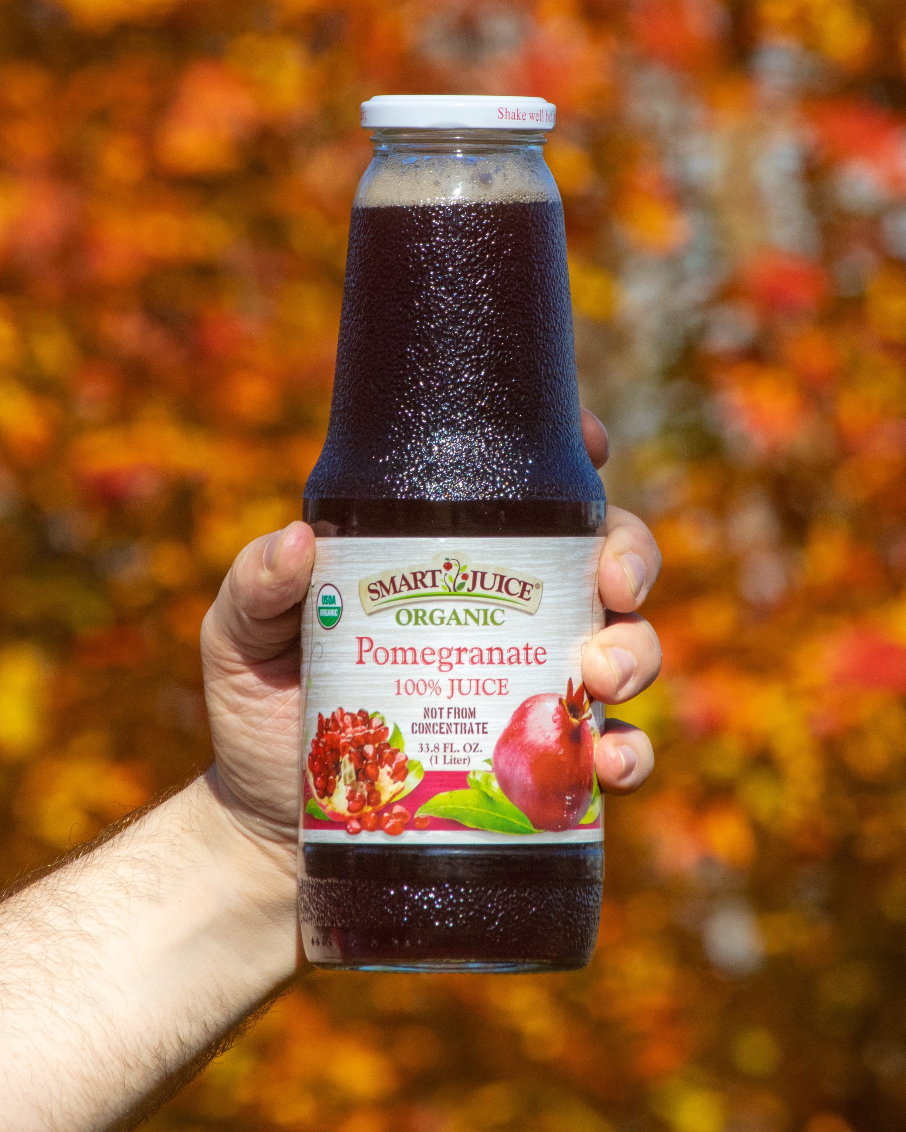 Smart Juice Organic Pomegranate Juice - 33.8 fl oz (1L) - (Pack of 6)