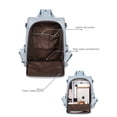 thumbnail image 4 of Bolsa Mochila Telena Azul Polvoriento de Cuero PU Antirrobo, 4 of 7