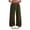 Army Green, variant on Women's Baggy Double Waist Sweatpants Camo Plaid Patchwork Elastic High Waisted Drawstring Wide Leg Jogger Pants Loose Comfy Lounge Trousers with Pockets