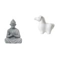 thumbnail image 1 of Estatua De Caballo De Porcelana De Buda Mono, Escultura De Animal En Miniatura Coleccionable, Figura Decorativa, Adorno De Mesa Para Hotel, Patio, Sala De Estar, Oficina, Interior, Armario,, 1 of 8