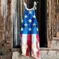 thumbnail image 2 of QATAINLAV Women Loose Fit Wide Leg Jumpsuits Sleeveless Cotton Linen One Piece Pants 2024 Fashion Print Overalls Casual Rompers Going Out Outfits Deal of The Day Clearance Purple S, 2 of 6