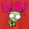 thumbnail image 3 of Invader ZIM - GIR Drinking with Slime on His Name - Toddler And Youth Short Sleeve Graphic T-Shirt, 3 of 5