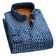 thumbnail image 2 of pstuiky camisas de manga larga para hombre, Camisa de manga larga con solapa de terciopelo para hombre, camisa informal a cuadros versátil, camisa de manga larga con solapa para hombre xxxxxl, 2 of 6