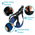 thumbnail image 3 of Gooby Comfort X Step In Lite Harness - Red, Small - Escape Free Dog Harness with Easy-Snap Buckles and Flexible Body Frame for Small Dog and Medium Dog, 3 of 4