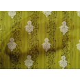 thumbnail image 4 of oneOone Cotton Cambric Lime Green Fabric Stripe|Leaves & Floral Block Sewing Craft Projects Fabric Prints By Yard 56 Inch Wide, 4 of 4