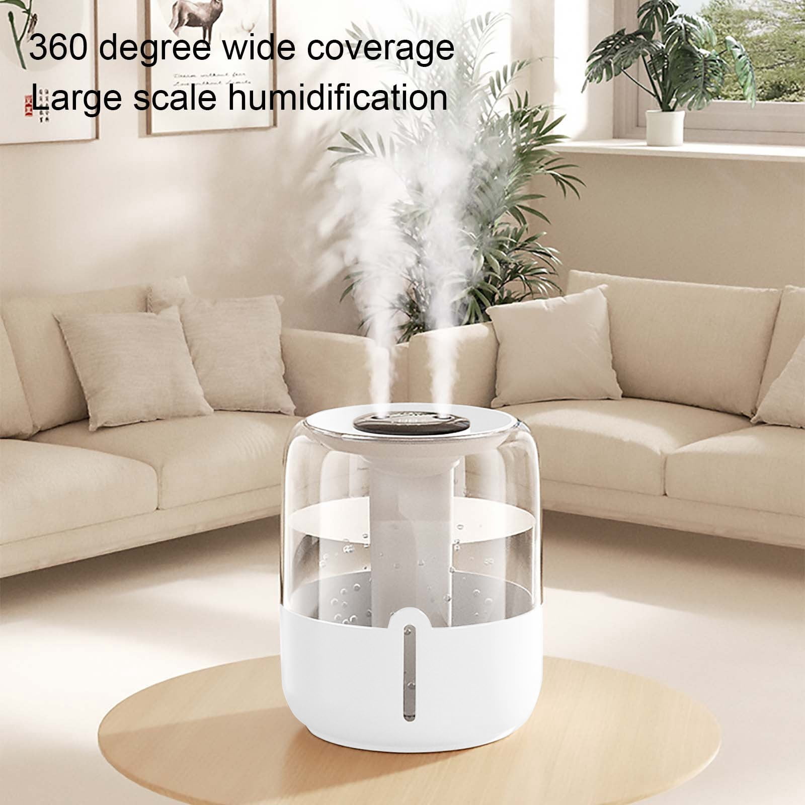 Miogawg Humidifiers For Bedroom, Large Capacity Double Spray Humidifier, Easy To Fill & Clean, Quiet Cool Mist Air Humidifier For Home Baby Nursery & Plants, Night Light Humidifier