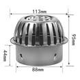 thumbnail image 1 of Toit de Balcon en Acier Inoxydable Rond Grand Déplacement Anti-Blocage Drain de Sol, 1 of 12