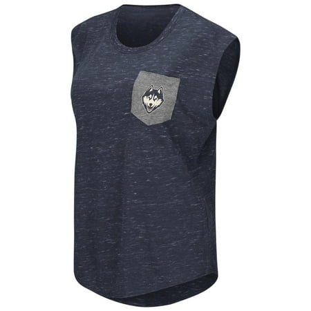 - UCONN Connecticut Huskies Ladies Pocket Tee Heathered Vintage T-Shirt