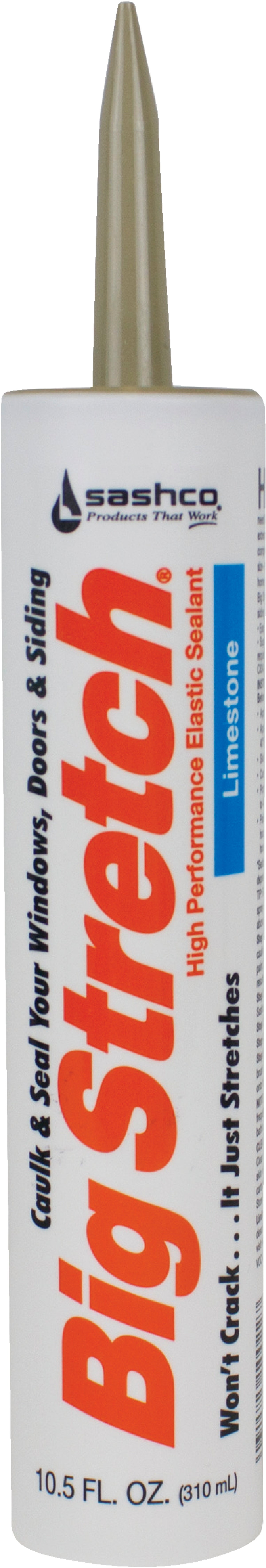 Sashco Sealants Sashco Big Stretch Elastomeric Acrylic Caulk 10.5 Oz