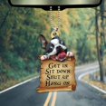 thumbnail image 3 of Car Ornament,Automotive Interior Mirrors Hanging Ornament,Get in Sit Down Shut Up Car Pendant Rear View Mirrors Charm Accessories Decor, 3 of 3