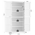 thumbnail image 2 of Homfa 71'' Freestanding Pantry Cabinet with 4 Doors, Modern White Storage Cabinet for Dining Room Living Room, 2 of 7