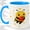 Blue, variant on Apple Bee Accent Mug, 11oz Ceramic Coffee Cup for Bee Lovers