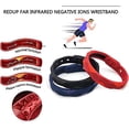 thumbnail image 3 of Enkey Infrared Negative Ions Wristband, Negative Ion Anti-Static Silicone Balance Energy Sports Bracelet lovers bracelet Waterproof, Sweatproof, Washable,Bracelet,2 pieces-Red Blue Black, 3 of 6