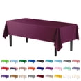 thumbnail image 1 of Exquisite Nappe en Plastique Prune - 54 Pouces x 108 Pouces - Usage Intensif - Jetable - Unité Unique, 1 of 6