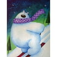 thumbnail image 2 of CafePress - Skiing Polar Bear - Large Sherpa Fleece Throw Blanket 80" x 60", 2 of 3
