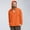 Orange, variant on Yzengfg Mens Four Seasons Solid Color Packable Rain Jacket Lightweight Windproof Raincoat With Hood Outdoor Rain Gear Travel Hiking Cycling