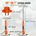 thumbnail image 3 of KFFKFF Hydraulic Long Ram Jack, 8-Ton Capacity with Air and Single Piston Pump, Ram Cylinder with Clevis Base for Engine Lifts, Garage Cranes, and Farm Use, 3 of 9