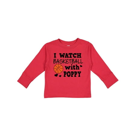 

Inktastic I Watch Basketball with Poppy Gift Toddler Boy Girl Long Sleeve T-Shirt