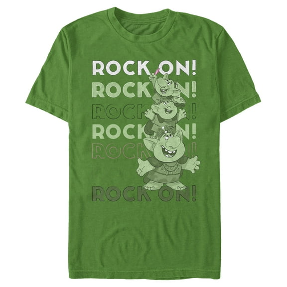Men's Frozen Rock On Trolls  Graphic Tee Kelly Green Large