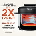 thumbnail image 6 of Ninja HyperHeat 9-in-1 Electric Pressure Cooker with SimpliServe Pot — 6.5 Qt, Cooks Up to 2X Faster, 1200W, Feeds 8–10, PC201WH White, 6 of 13