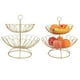 thumbnail image 4 of Frutero de 2 niveles, cesta de fruta dorada a prueba de araazos, diseo nórdico moderno, gran capacidad, desmontable para decoración del hogar ANGGREK Otros, 4 of 8