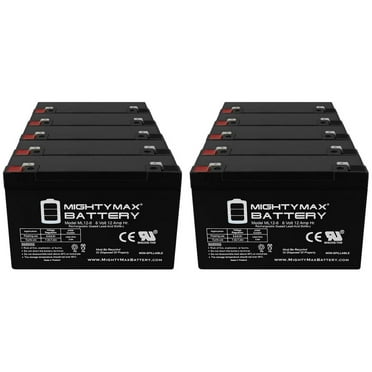 6V 12AH Battery Replacement for National Power GS026R3WLP - 10 Pack