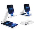 thumbnail image 2 of WIRESTER White Foldable Phone Stand for Desk, Adjustable Portable Cell Phone Holder for iPhone 17, 16, 15, 14 and Android Smartphones - Galaxy Star Space, 2 of 6