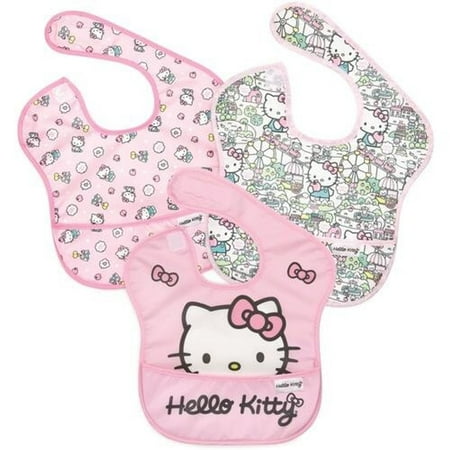 

Bumkins Hello Kitty 3-Pack SuperBibs in Black